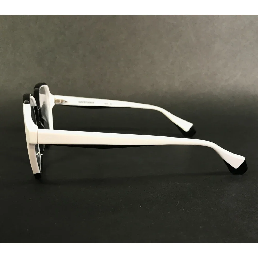 Gigi Studios Eyeglasses Frames ILLUSION 1458 6880/1 Black White Fade 53-17-140